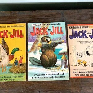 Vintage Jack and Jill Children's Magazines-Set of 3